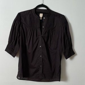 Rebecca Taylor La Vie NWT Short Sleeve Voile Blouse